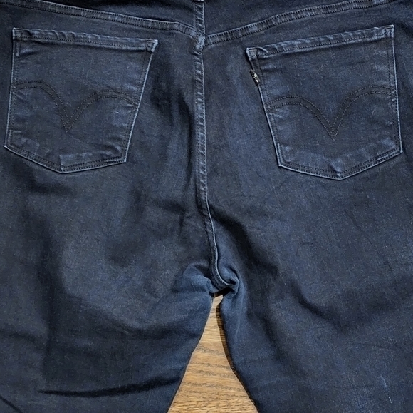 Levi's Black Legging Jeans Size 16M Length 32 - Picture 3 of 8